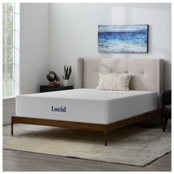 Lucid Refresh 14" Gel Memory Foam Mattress, Firm, Queen