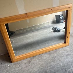 Wooden Mirror 41x29 