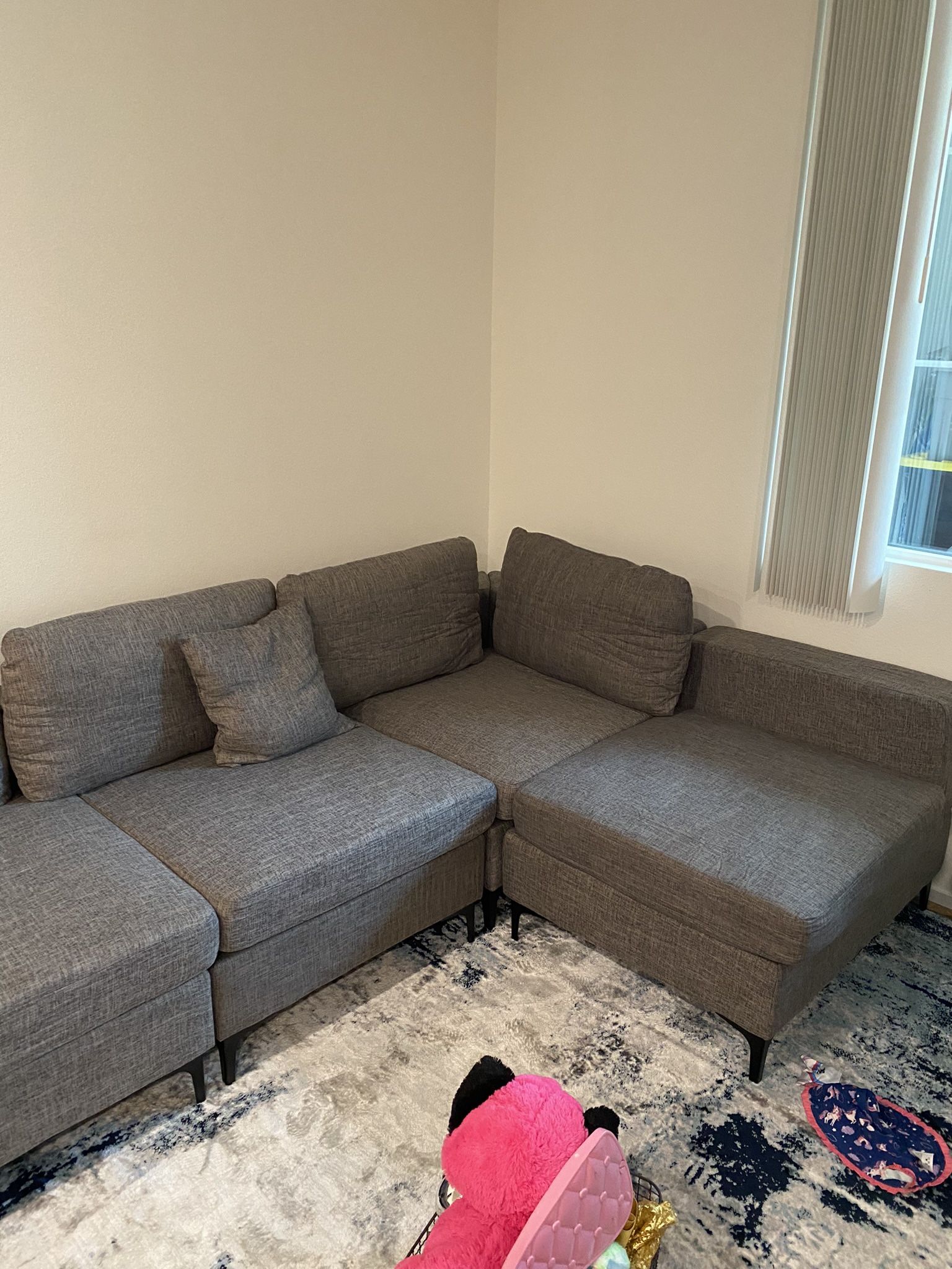 Wide Reversible modular corner Sectional Couches