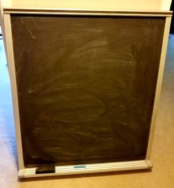 Chalkboard metal approx 4x3 feet classroom