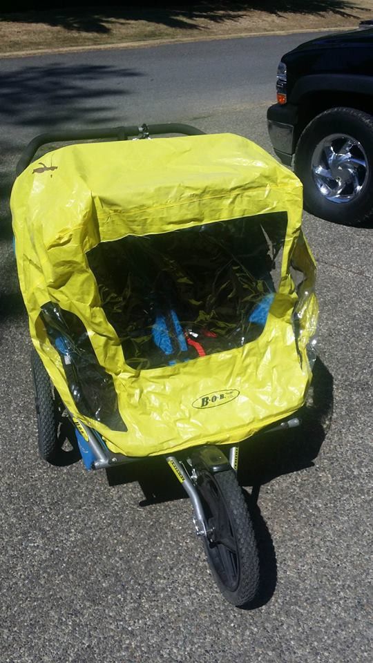 2 double BOB strollers and 1 Phil and Ted. All 3 are in great condition with rains shields