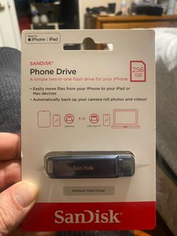 San Disk Flash Drive for Iphone lighting 256Gb