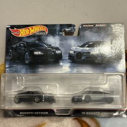 Hot Wheels Premium  Bugatti 2 Pack
