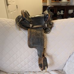 Saddle - Vintage Child's Western Pony Saddle