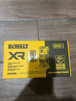 BRAND NEW IN BOX DeWalt XR 20V Cordless Compact Router DCW600B
