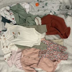 6-9 month girl clothes baby bundle