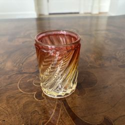 Antique Baccarat Rose Tiente Glass