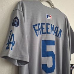 $45 White, blue, grey 2025  Kike World Series Mookie Betts, Freddie freeman, Ohtani, And Yamamoto dodgers Jersey