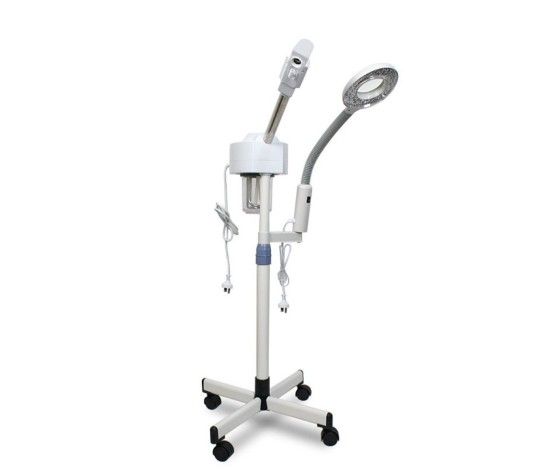 Professional Ozone Facial Steamer 5X Magnifying Lamp 2 in 1 Clean Skin Care Equipment