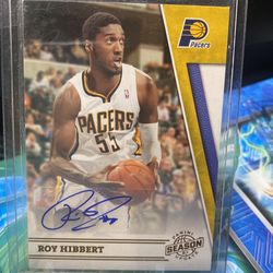 2011-2012 Panini Season Update Roy Hibbert Auto/299 Autograph Pacers