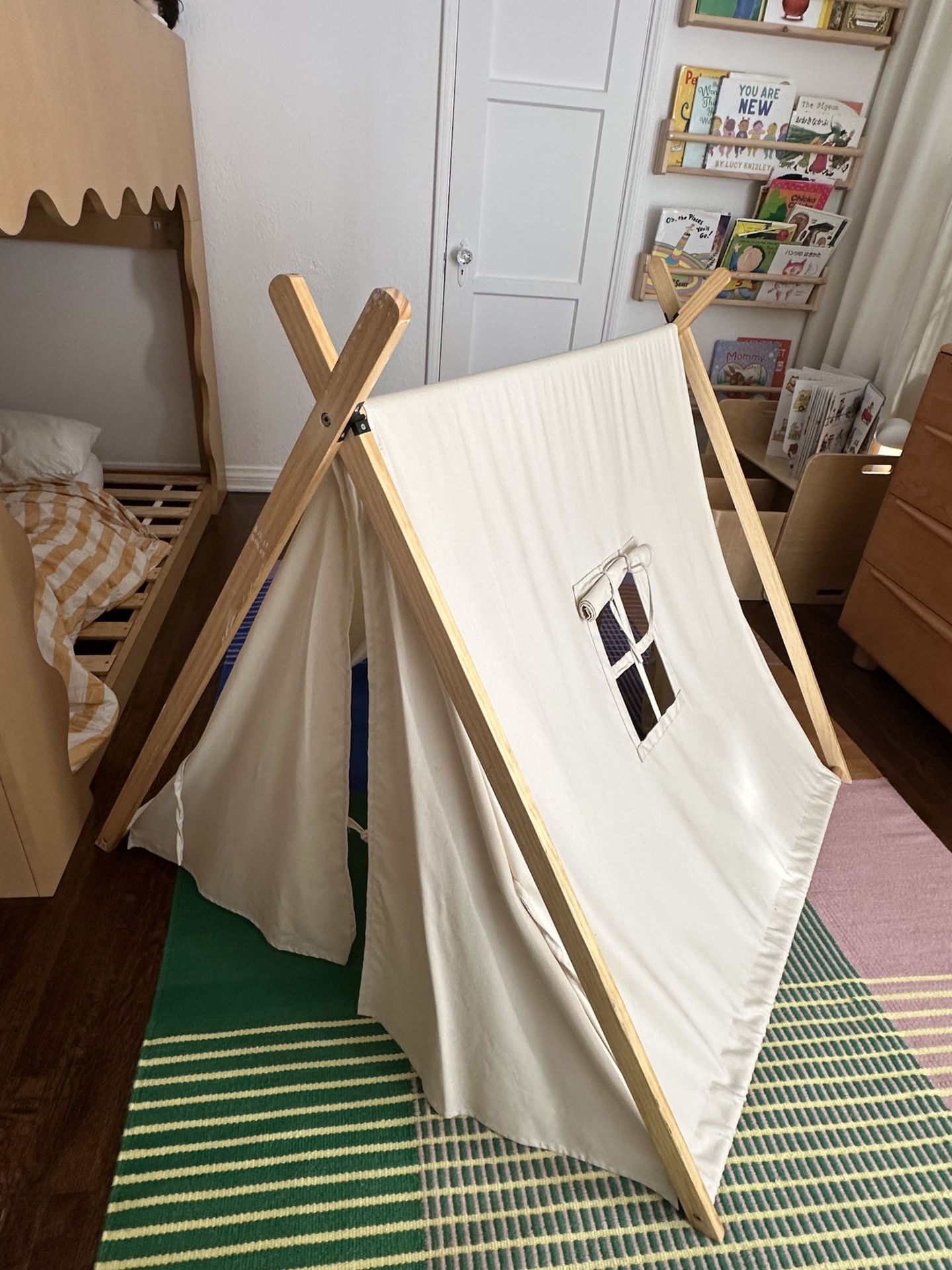 Collapsible Kids Canvas Tent