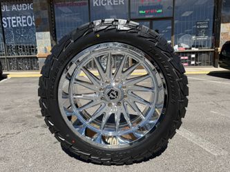 BRAND NEW TIS WHEELS 24X12 WITH TIRES (CHROME) WITH SENSORS 