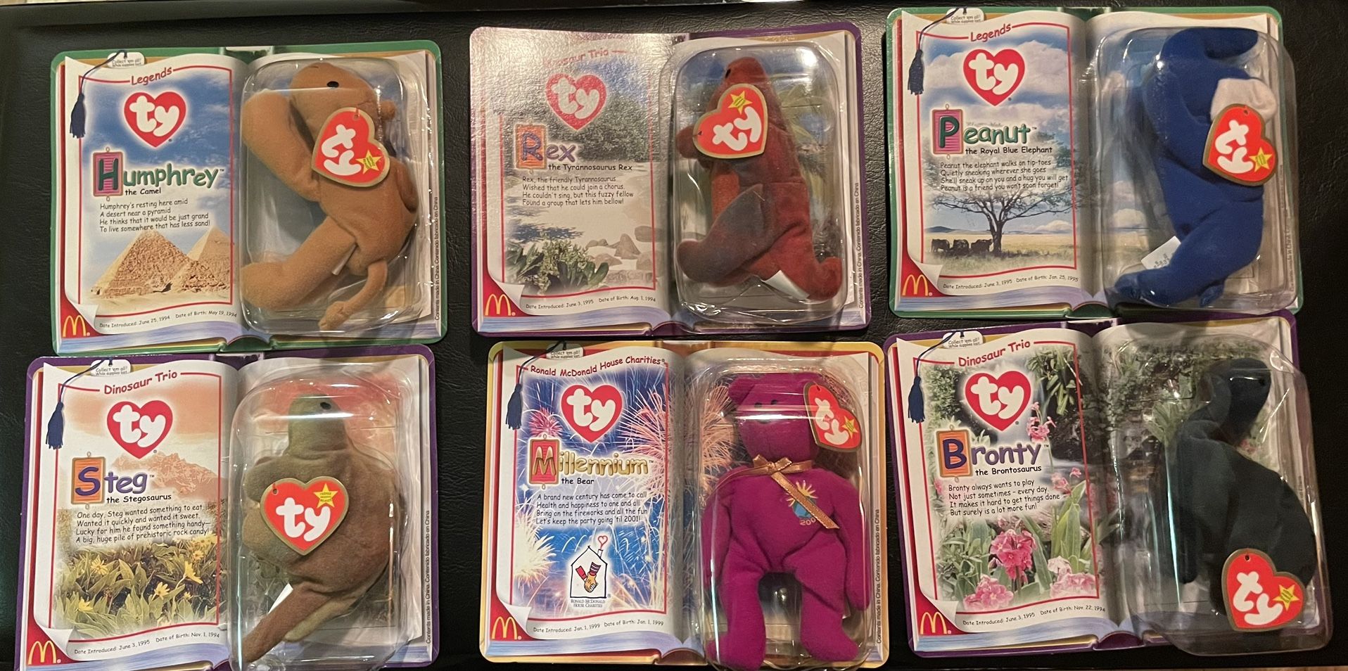 6 McDonald’s Teenie Beanie Babies in Package