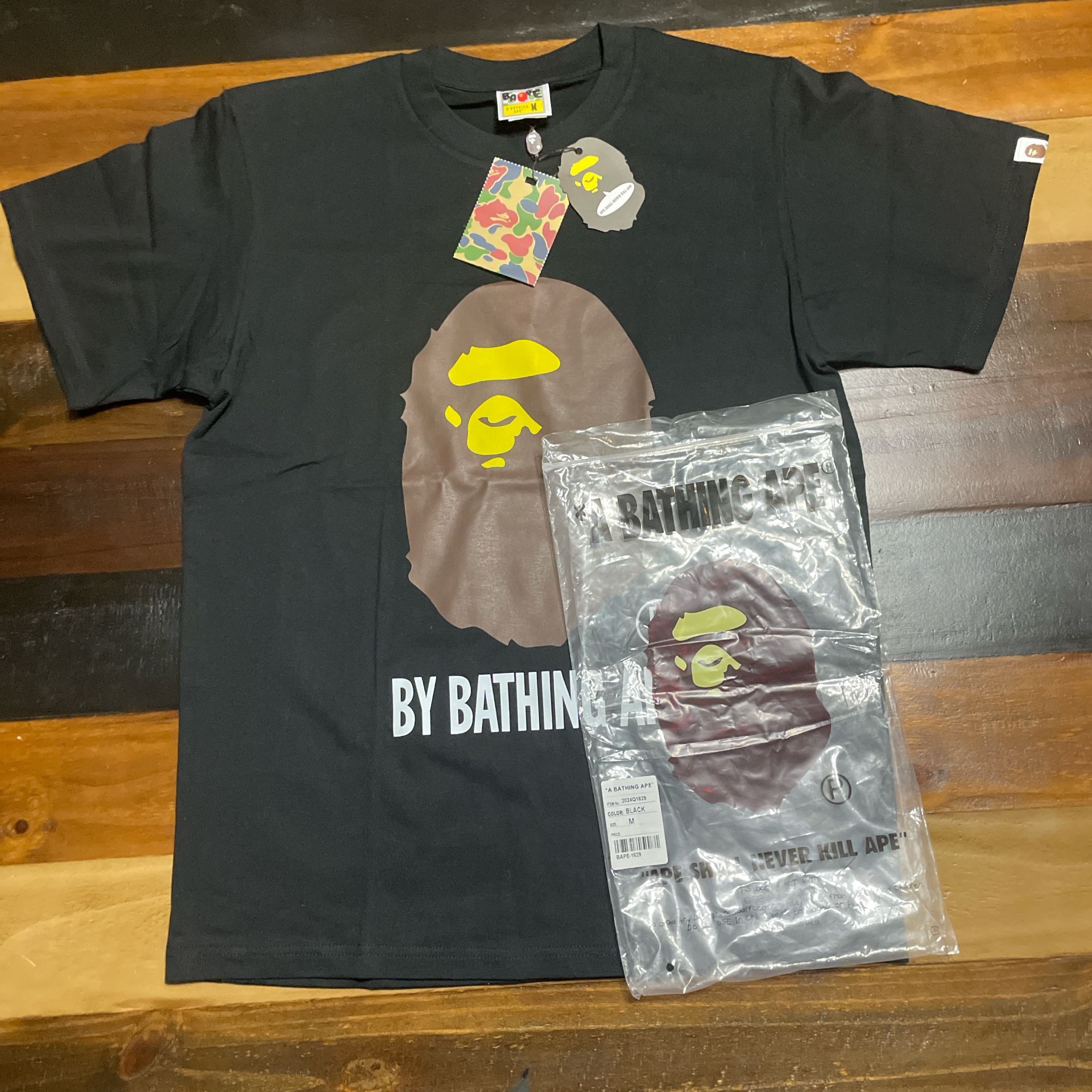 A Bathing Ape (BAPE) By Bathing Ape Tee – Black Brand New...