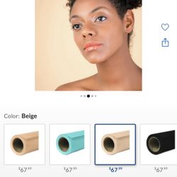 New, unopened.  Savage Widetone Seamless Background Paper, 86" x 36' Beige