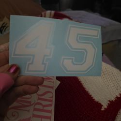 45 Sticker 4"