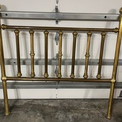 Antique Queen Brass Headboard