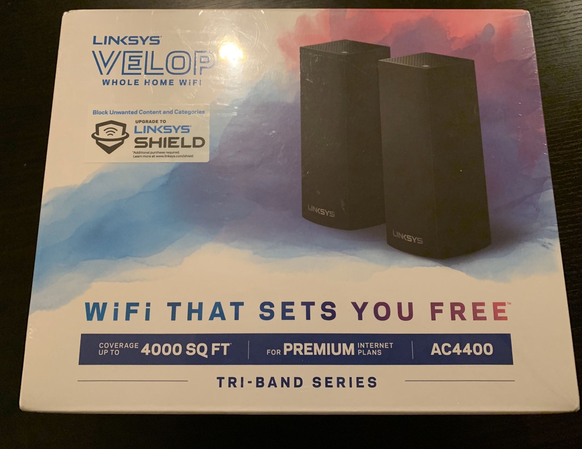 Linksys Velop Tri-band AC4400 whole home WiFi router (2 pack)