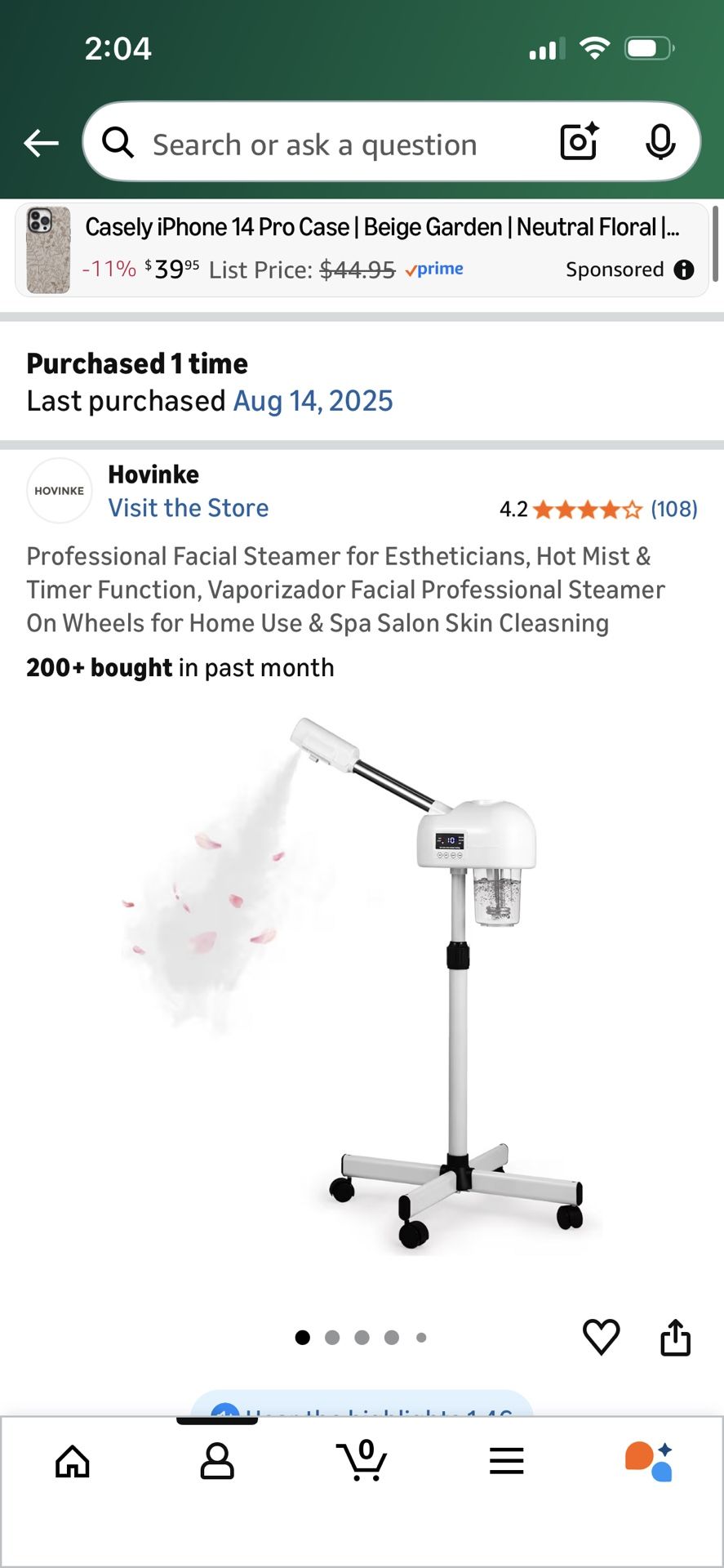 NEW IN BOX! Professional Facial Steamer w/ Hot Mist & Timer (Esthetician)