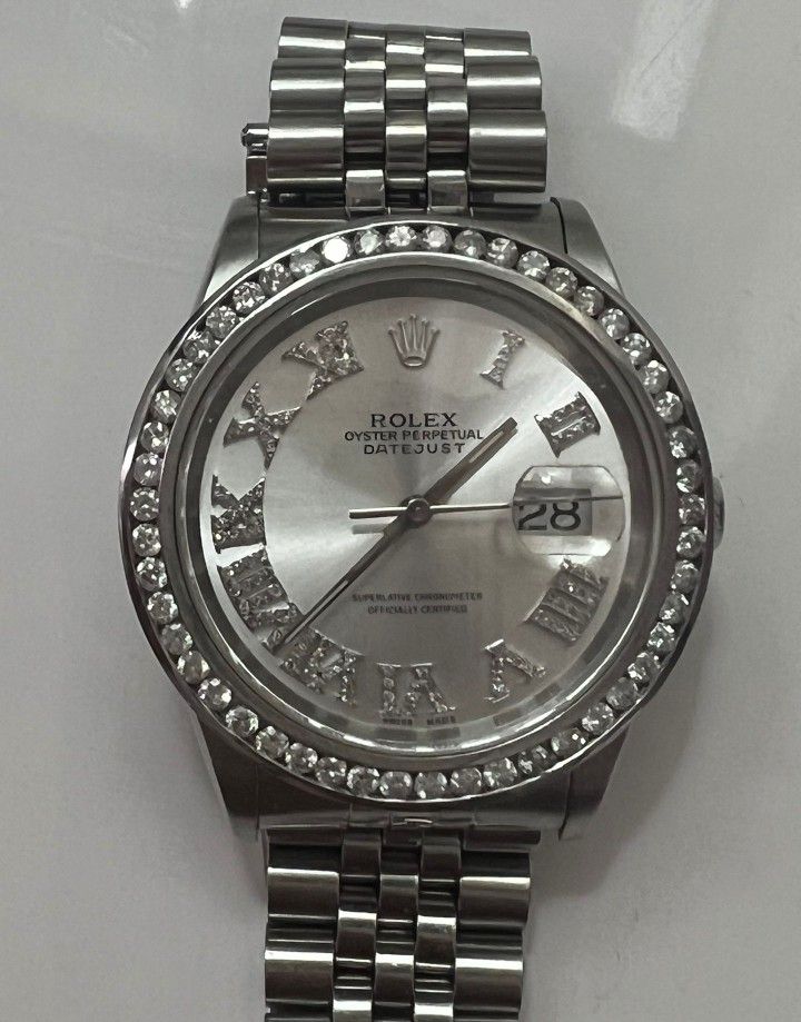 Rolex 36mm Datejust W/Diamond bezel