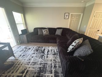 Black Midnight Madness Sectional Sofa