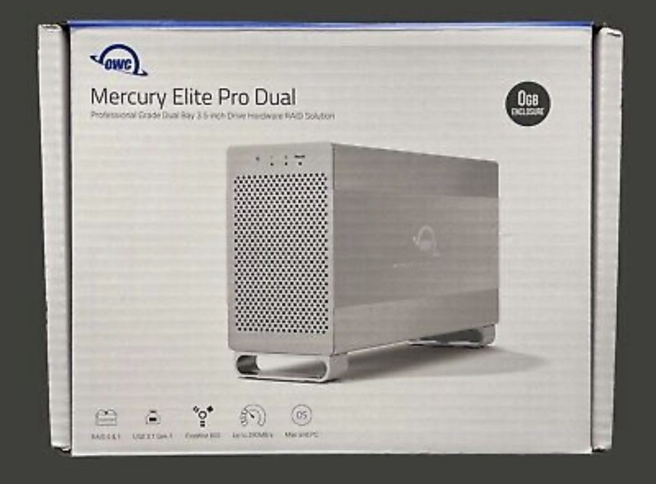 OWC Mercury Elite Pro Dual RAID Enclosure 12TB USB 3.1 / eSATA Enclosure Kit