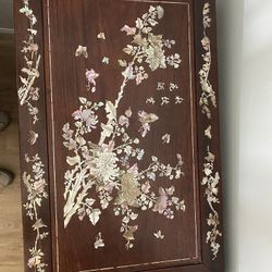 Antique Chinese Alter Mother Of Pearl 