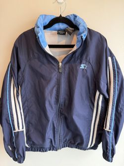 Starter Jacket Boys 8/10 Lightweight Hidden Hood Windbreaker $15