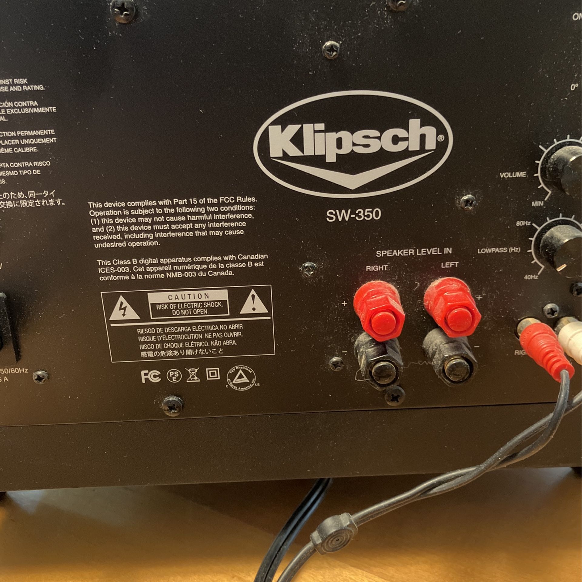 Klipsch Subwoofer SW350 for Sale in Arlington, TX - OfferUp