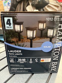 Hampton Bay Lauder Solar Path Lights (4-Pack - 1 item damaged