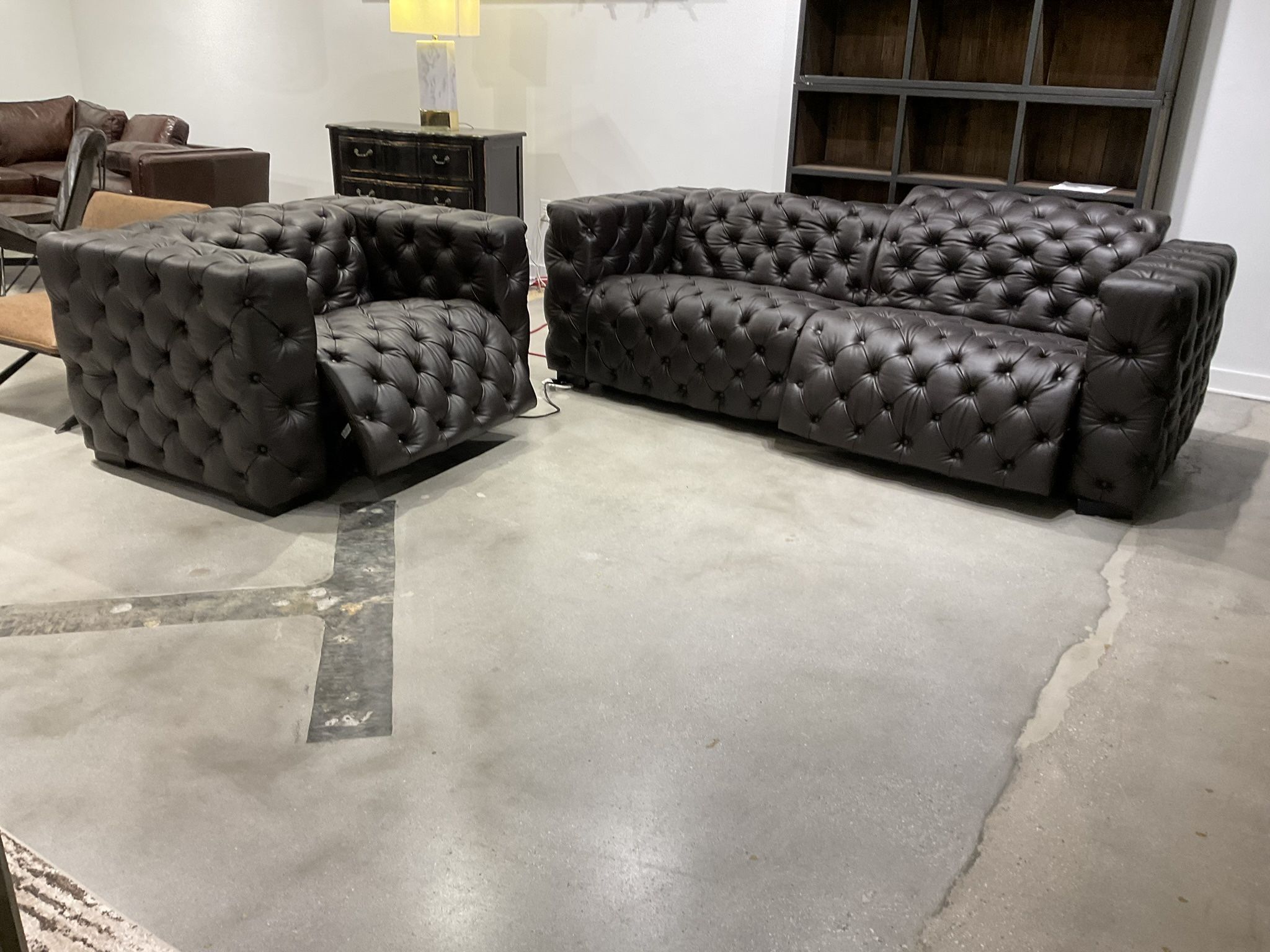 New A Rich and sophisticated Sofa and chair top grain leather