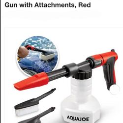 Aqua Joe 2-in-1 All-Purpose Garden Hose-Powered Adjustable Foam Cannon Spray Gun Kit