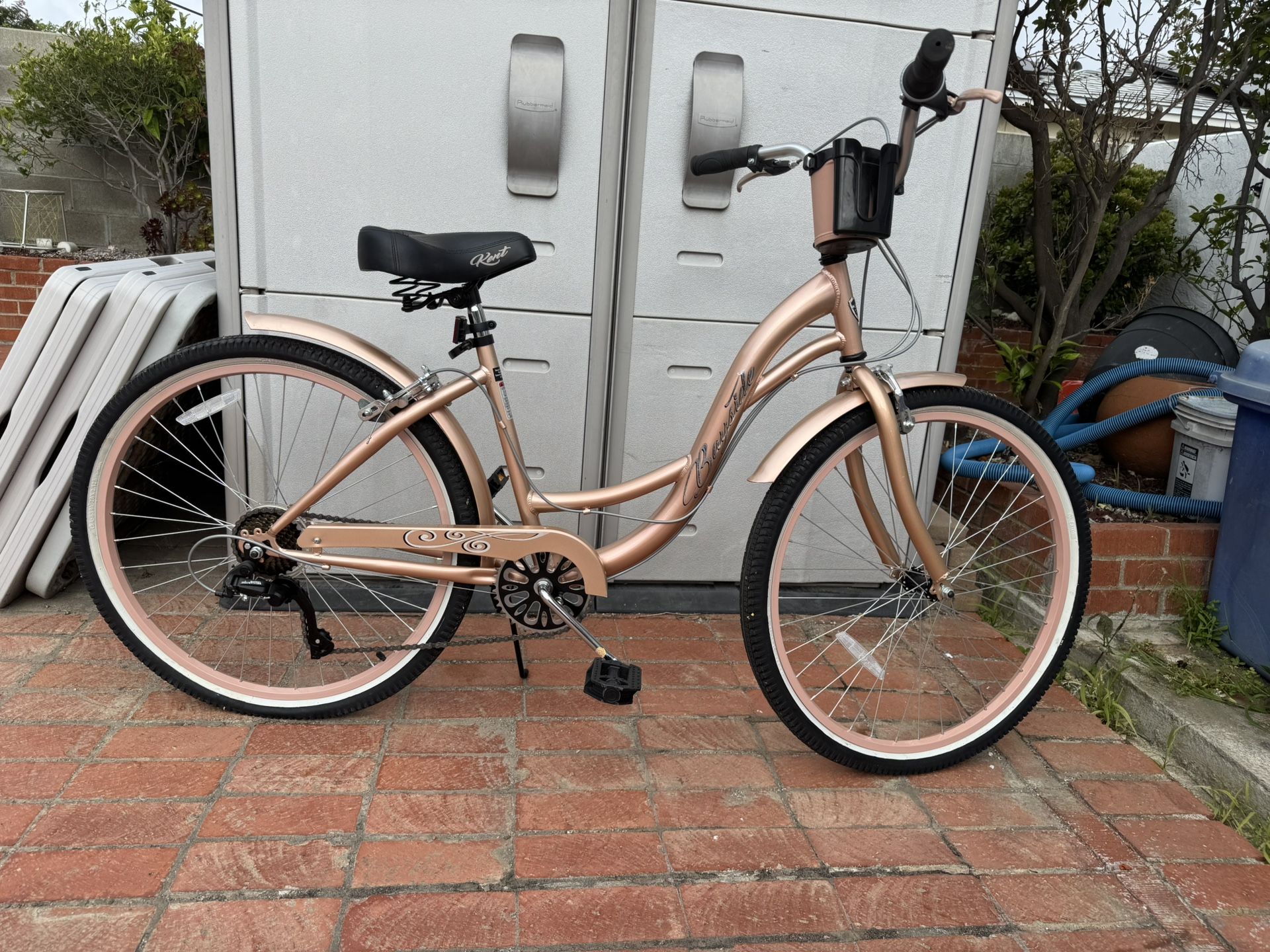 rose gold womens bicycle Pedal Uptown Vintage Cruiser Bike  Pedal Bikes For your comfort Rose Gold Walmart Huffy Women's