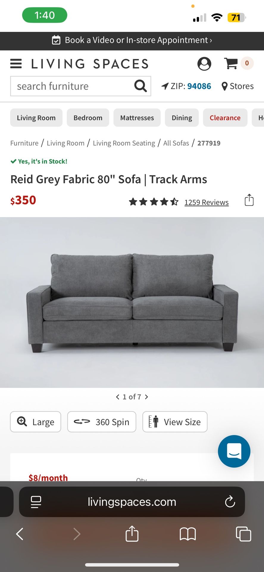 Cute Sofa (Heavily Discounted)