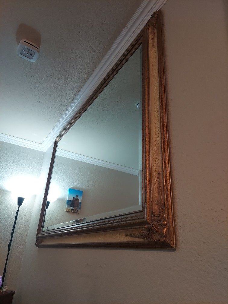 Vintage Art Framed Mirror Italian Design