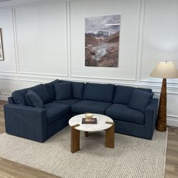 New Modular Blue Sectional Couch