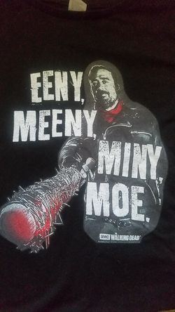 One new Negan walking dead tshirt L