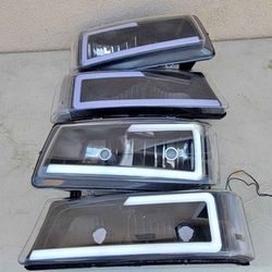 03-06 Chevrolet Silverado Avalanche LED DRL Headlights Luces Micas Calaveras Faros Faroles Focos Hea