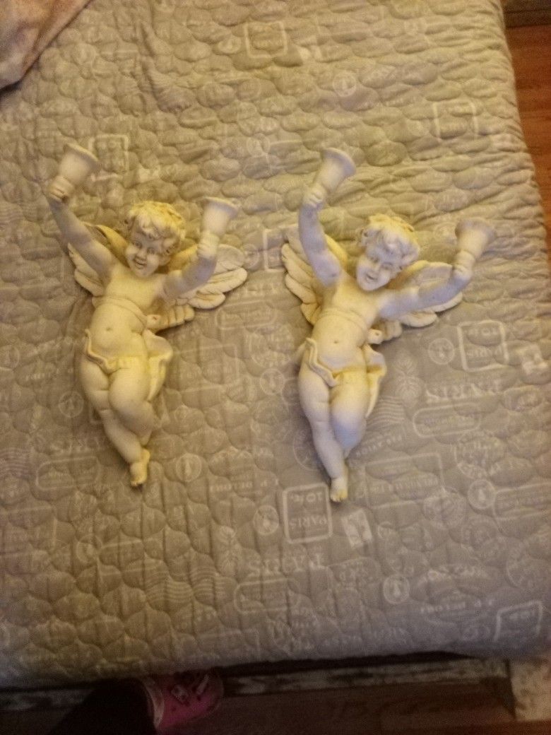 Angels Wall Candle Holders