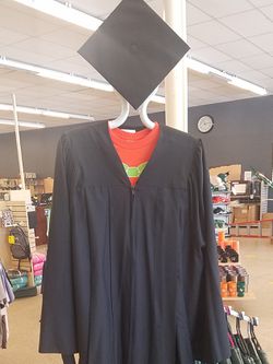 Black Graduation Cap And Gown... New