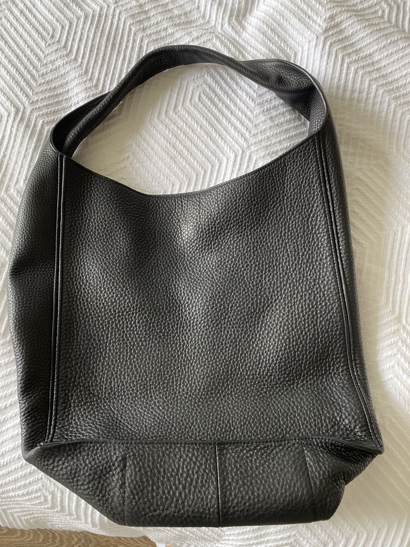 Aritzia Auxiliary Black Leather Hobo Handbag