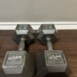 CAP Cast Iron 50 lb Dumbbell