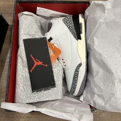 New Men’s Jordan 3 White Cement Reimagined 