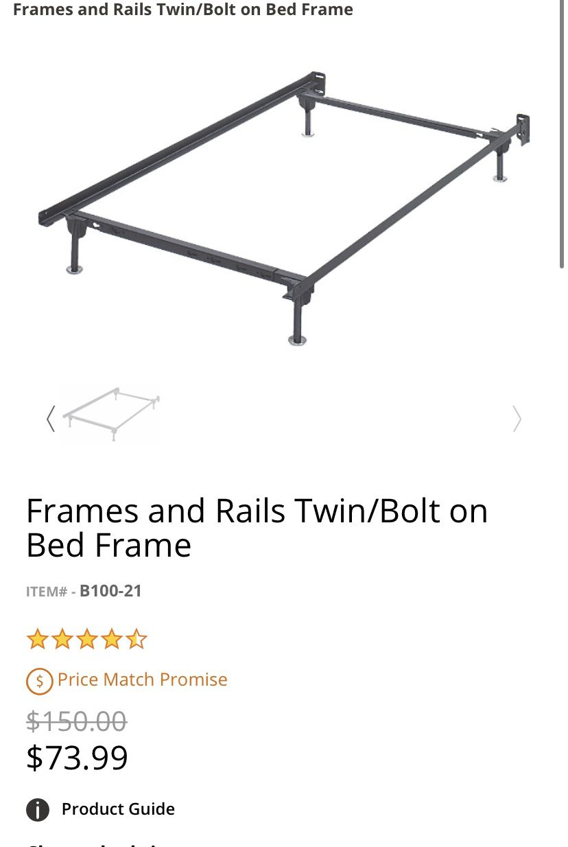Twin bed frame/ box spring
