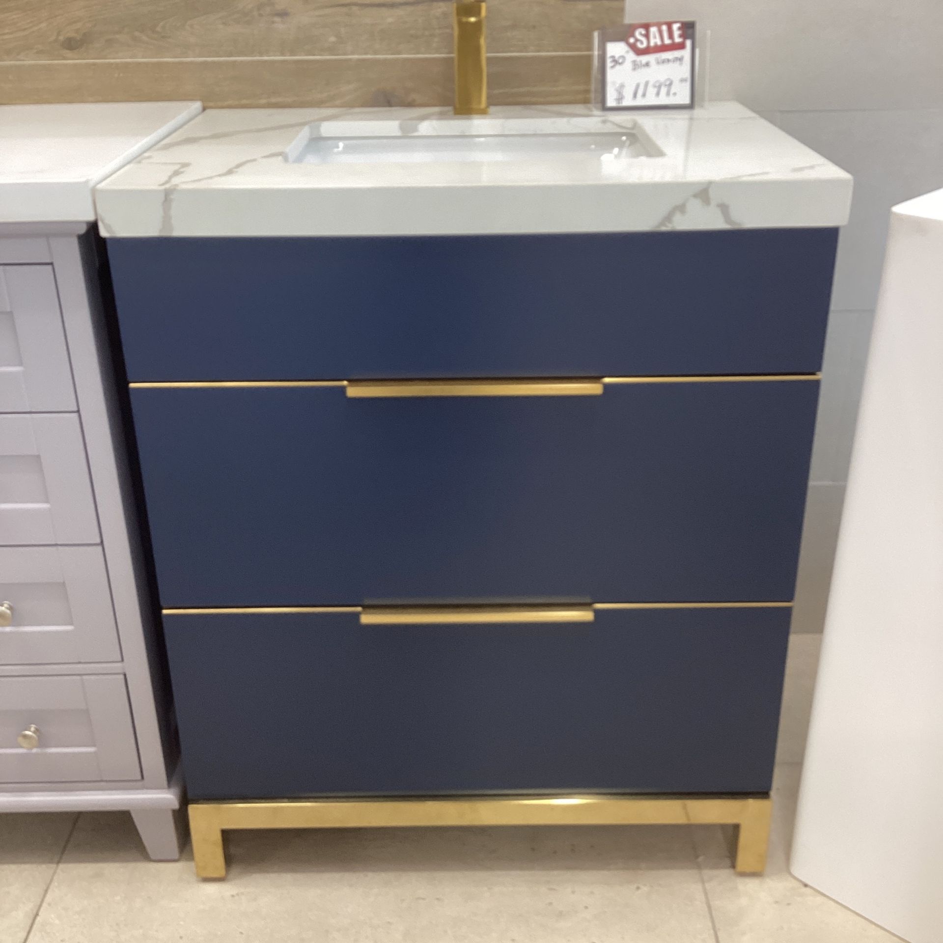 30” White Royal Mercer Bathroom Vanity Solid Wood Soft Close Drawers Quartz Countertop Ceramic Sink ❗️❗️❗️❗️❗️