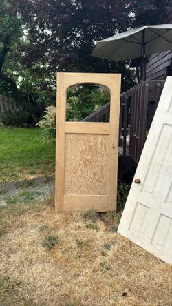 Hardwood Exterior Door 35.75x 78.75"
