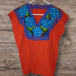 Women's Charro Days Embroidered Top Size XL