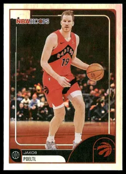 Jakob Poeltl 2025 Topps Hoops Rainbow Foil Card