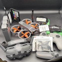 DJI avata 2 fly more combo with fly more kit inc. goggles 3, fpv rc 2 remote, 3 batts, premium props, ethix strap & bag