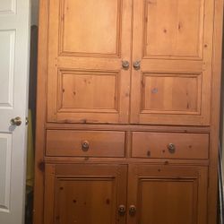  Wood  Armoire for Storage or  Entertainment